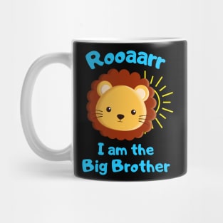 Cute Big Brother Lion Boys Siblings Children Mug